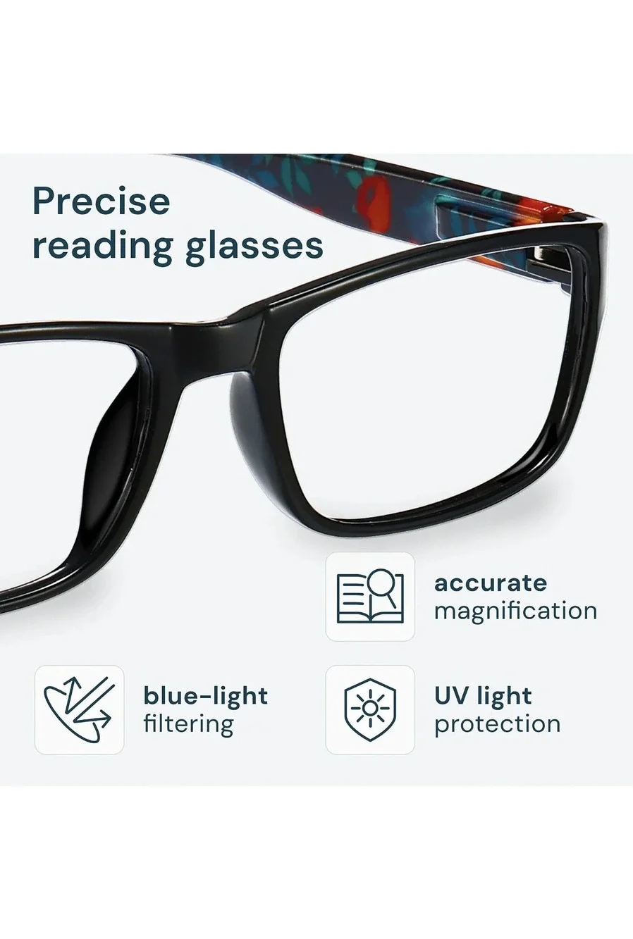 Reading Glasses 5 Pack Plus 1.0 Blue Light Blocking Womens Readers Multi Color